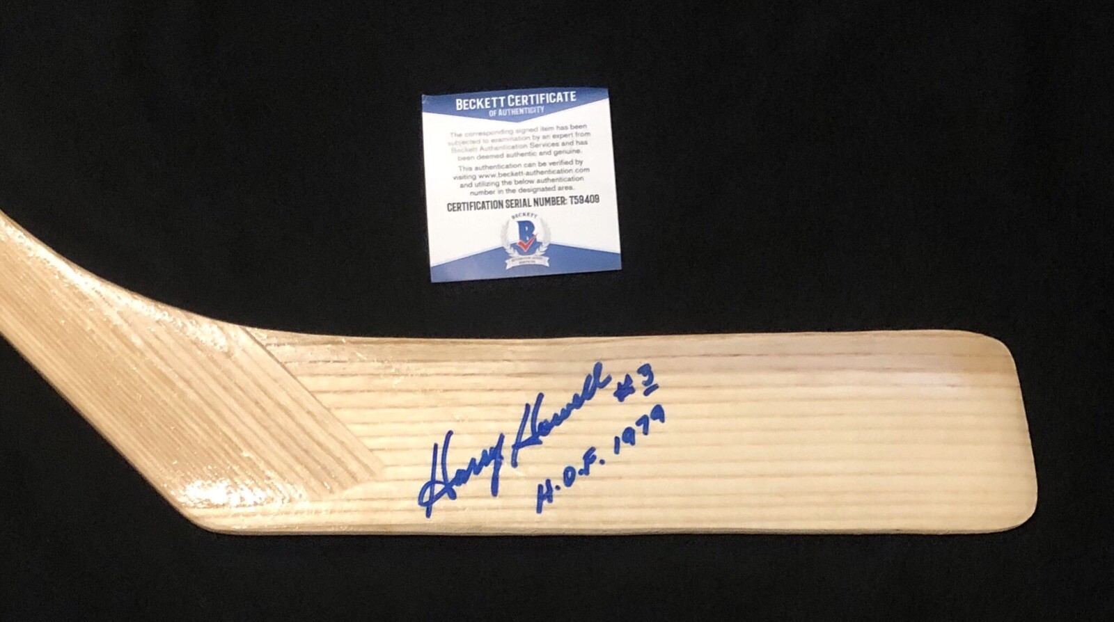 Harry Howell Signed & Inscribed New York Rangers Northland Stick Beckett COA