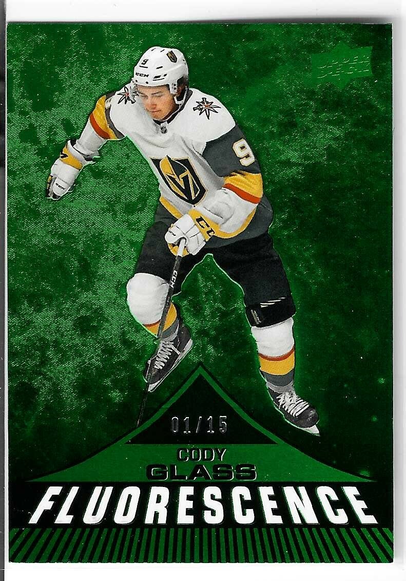 Cody Glass 2019/20 Upper Deck Flourescence Green Rookie Card #F-14  1/15