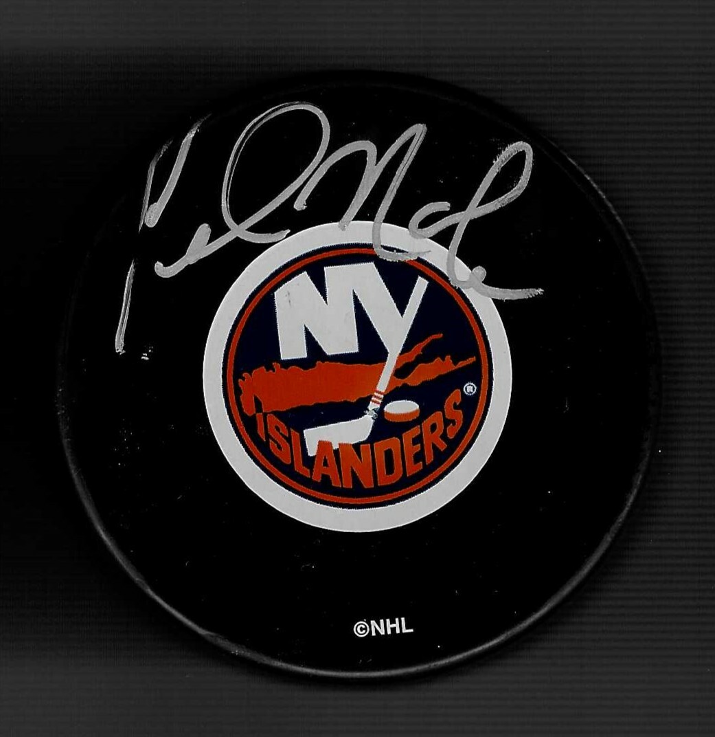 Ted Nolan Signed New York Islanders Puck