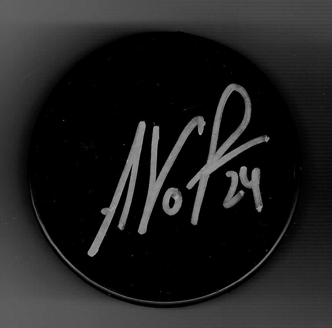 Anton Volchenkov Signed Blank Puck New Jersey Devils Nashville Predators Sens