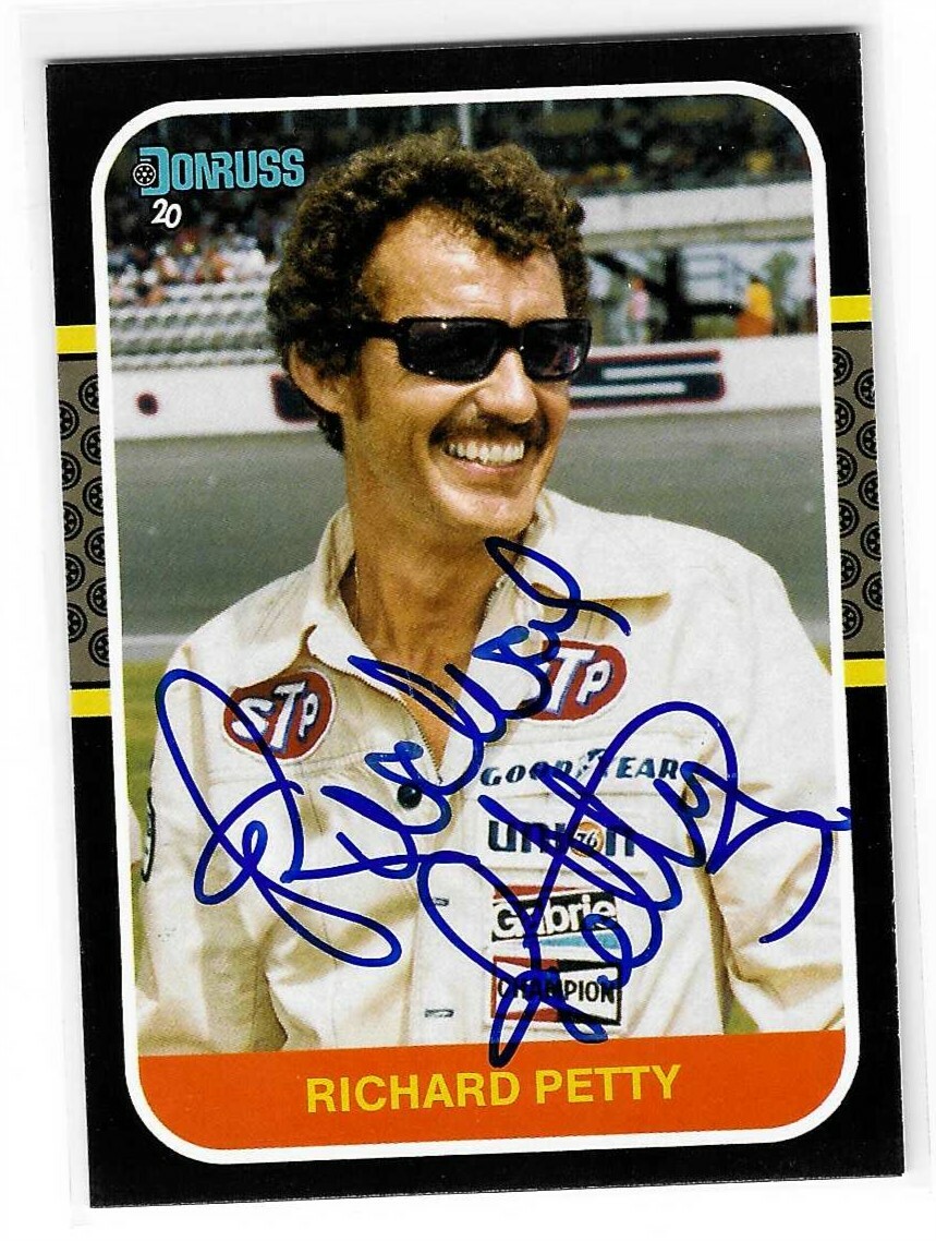 Richard Petty Signed 2020 Donruss Racing Card #129 NASCAR