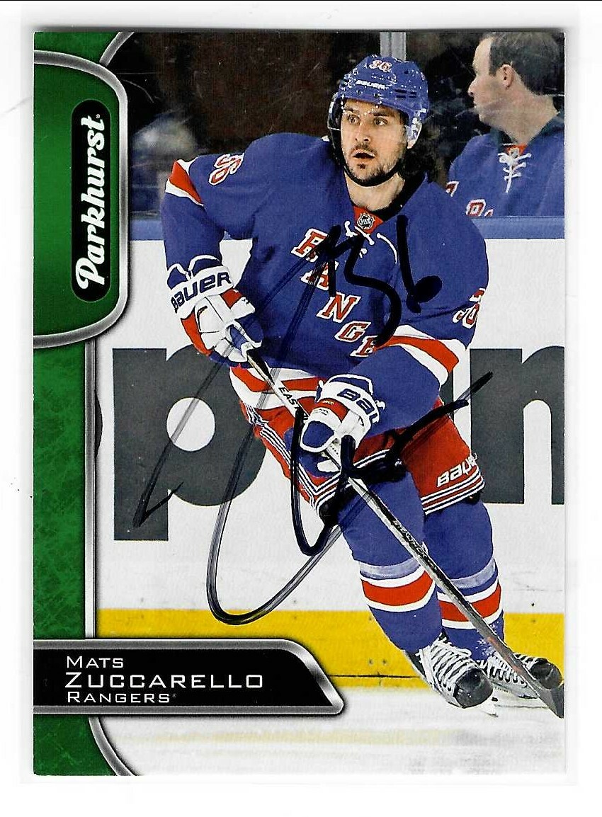 Mats Zuccarello Signed 2016/17 Parkhurst Card #211