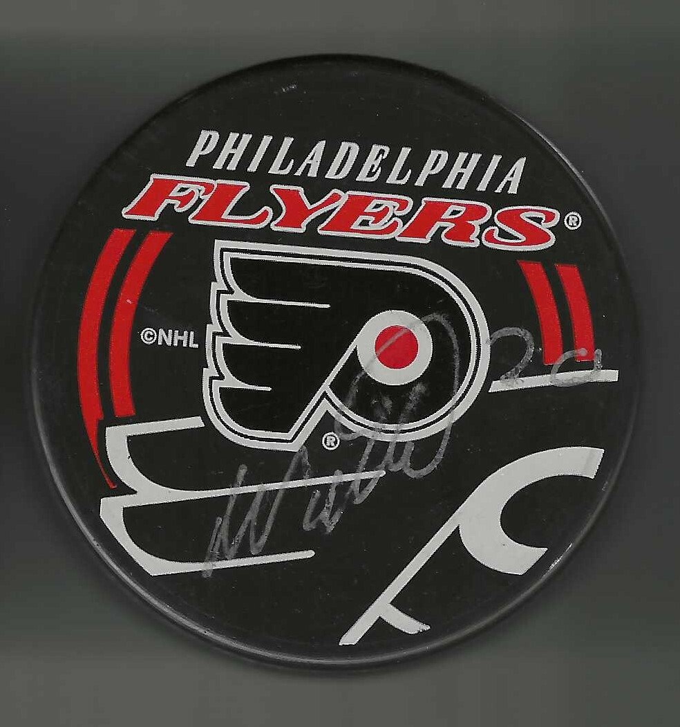 Antero Niitymaki Signed Philadelphia Flyers Souvenir Puck