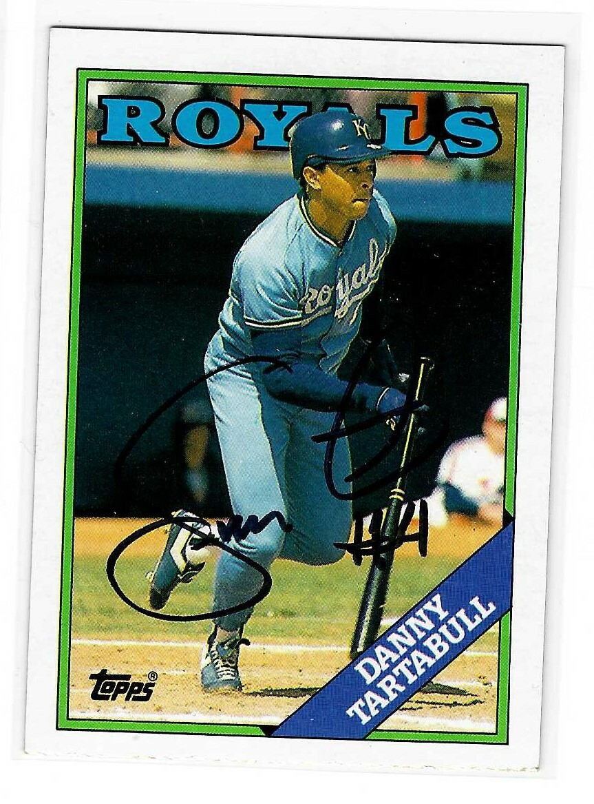 Danny Tartabull Signed 1988 Topps Card #724 Kansas City Royals