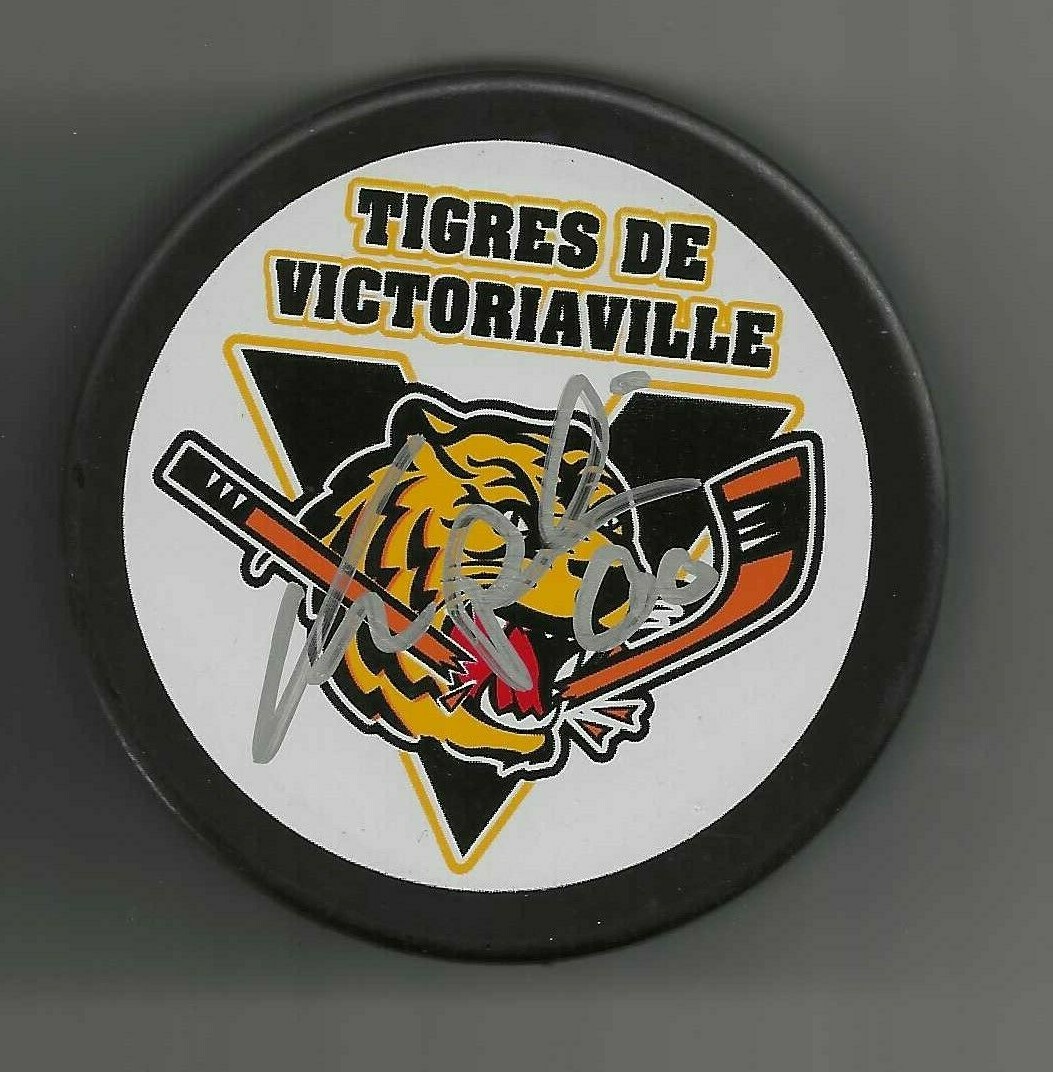 Kevin Poulin Signed Victoriaville Tigers Puck New York Islanders