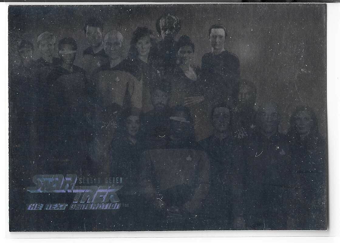 The Cast Hologram 13 1999 Paramount Star Trek TNG Season Seven Card H13