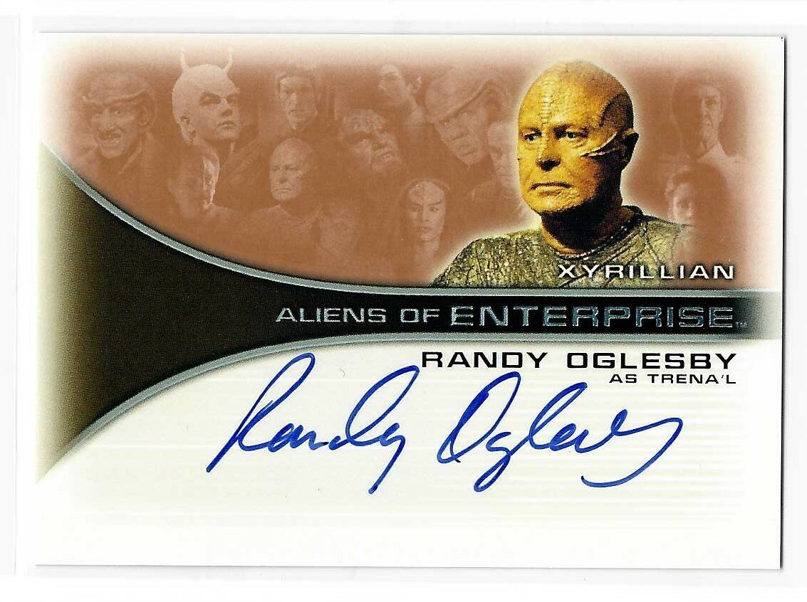 Randy Oglesby As Trena'l Star Trek Enterprise Authentic Autograph Card AA5