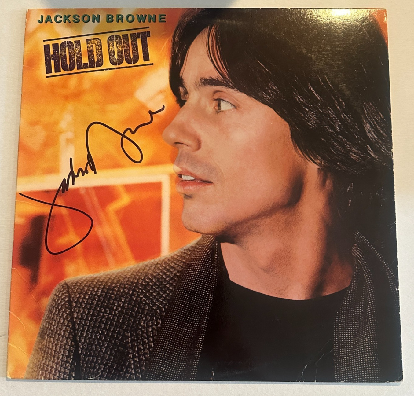 JACKSON BROWNE Signed Hold Out LP ALBUM COVER Beckett Auth (BAS)