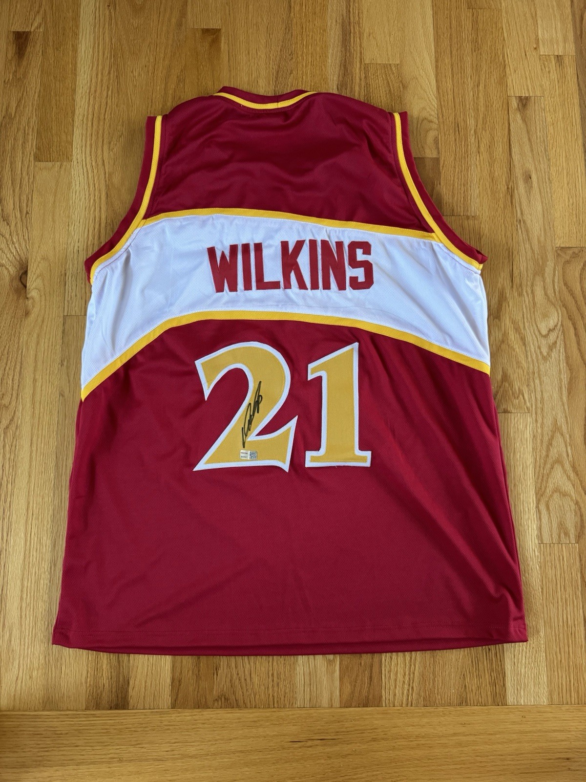Dominique Wilkins SIGNED Autographed Atlanta Hawks JERSEY Tristar