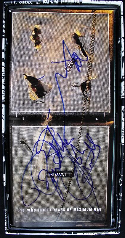 The Who (3) Townshend, Daltrey & Entwistle Authentic Signed Cd Cover PSA #U03504