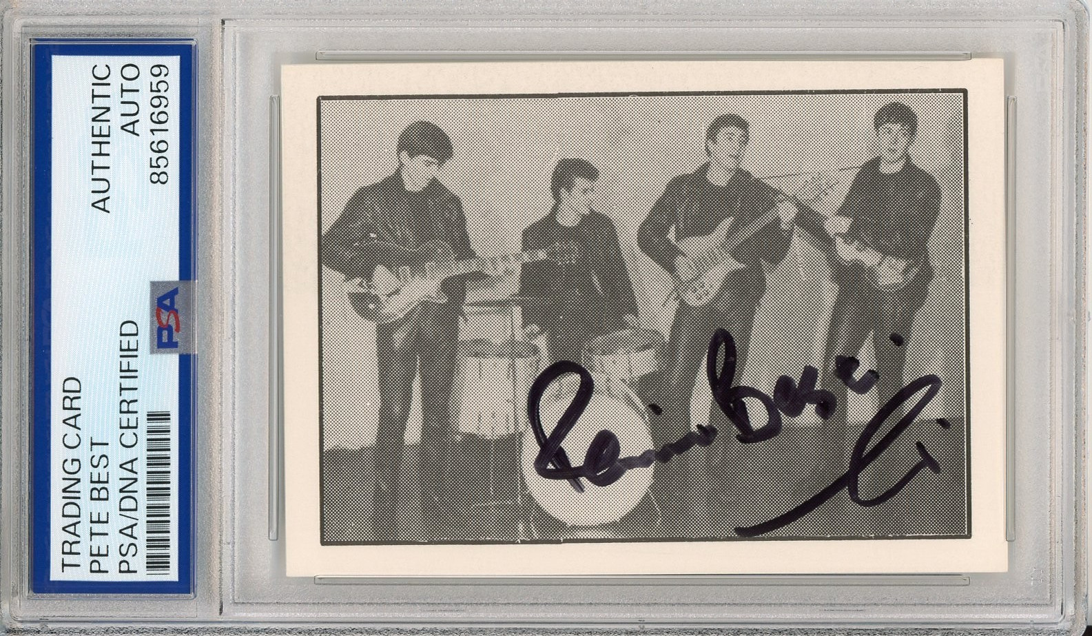 1992 American Images Pete Best Beatles Original Member SIGNED Card PSA DNA COA
