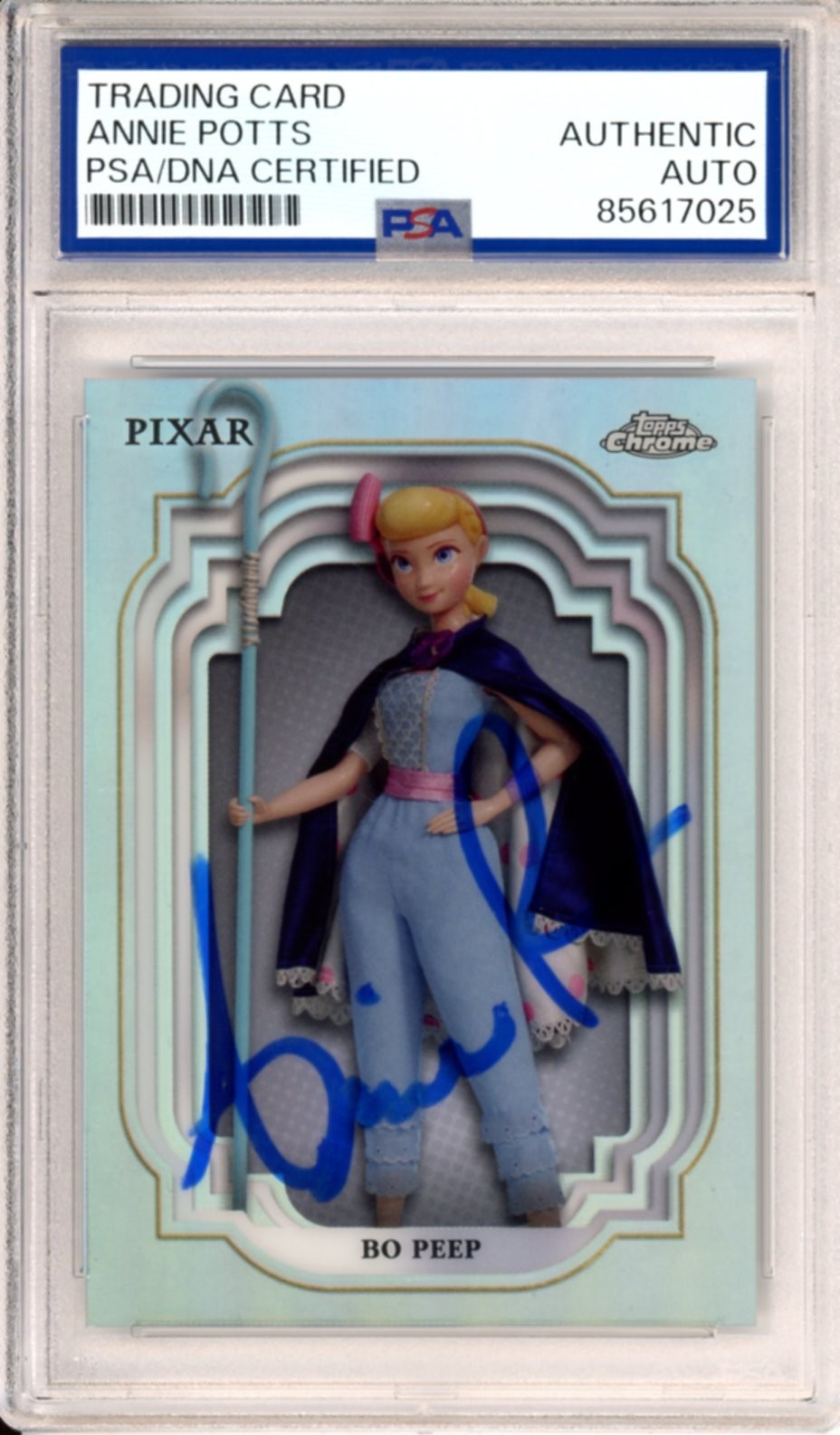 2024 TOPPS CHROME REFRACTOR DISNEY SIGNED BO PEEP ANNIE POTTS PSA DNA COA AUTO