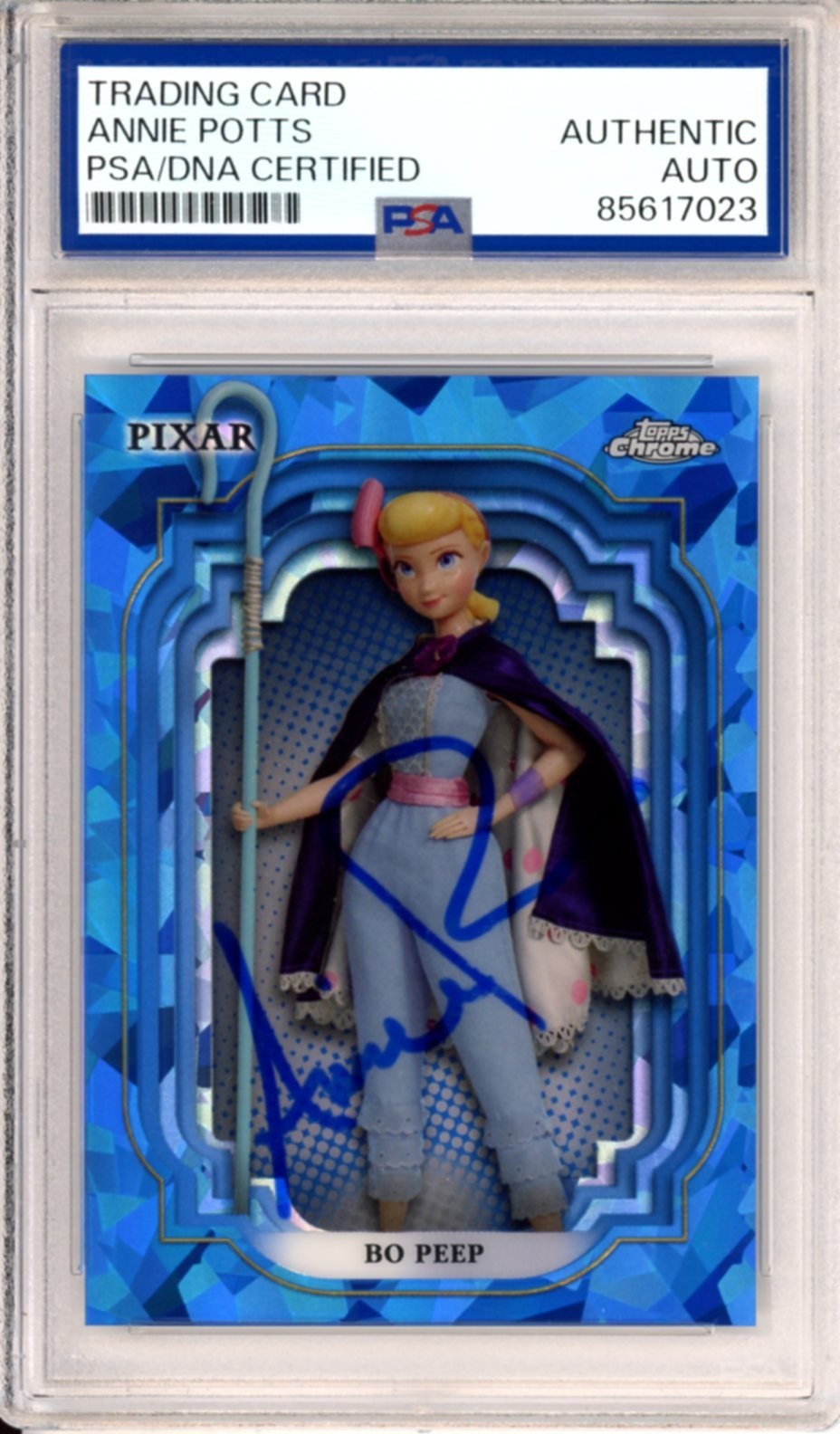 2024 TOPPS CHROME SAPPHIRE DISNEY SIGNED BO PEEP ANNIE POTTS PSA DNA AUTOGRAPH