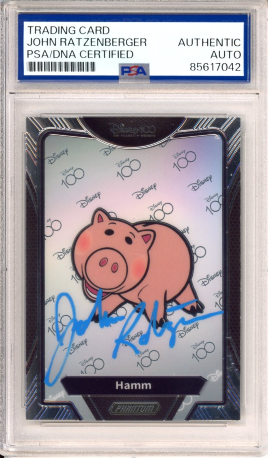 2023 Kakawow Chrome Disney 100 Toy Story HAMM SIGNED John Ratzenberger PSA DNA