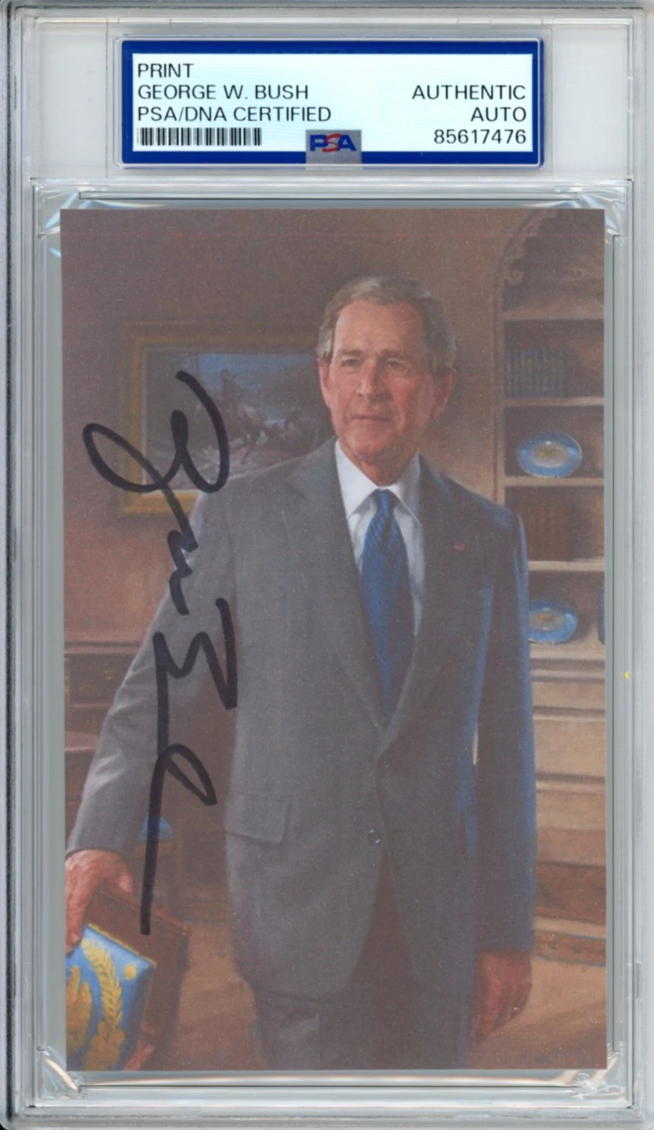 President George W Bush SIGNED White House Presidential Portrait PSA DNA COA