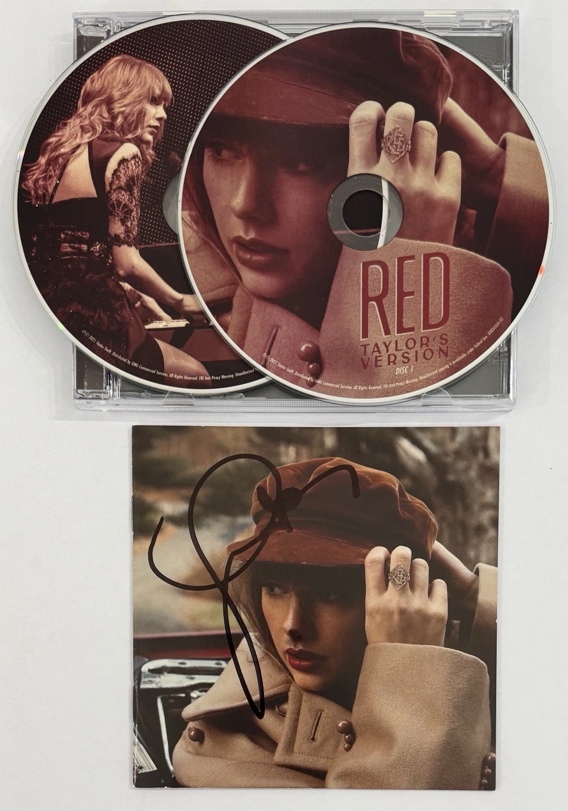 TAYLOR SWIFT Red Signed VERY RARE LONG SIGNATURE Cover Book & CD PSA DNA COA