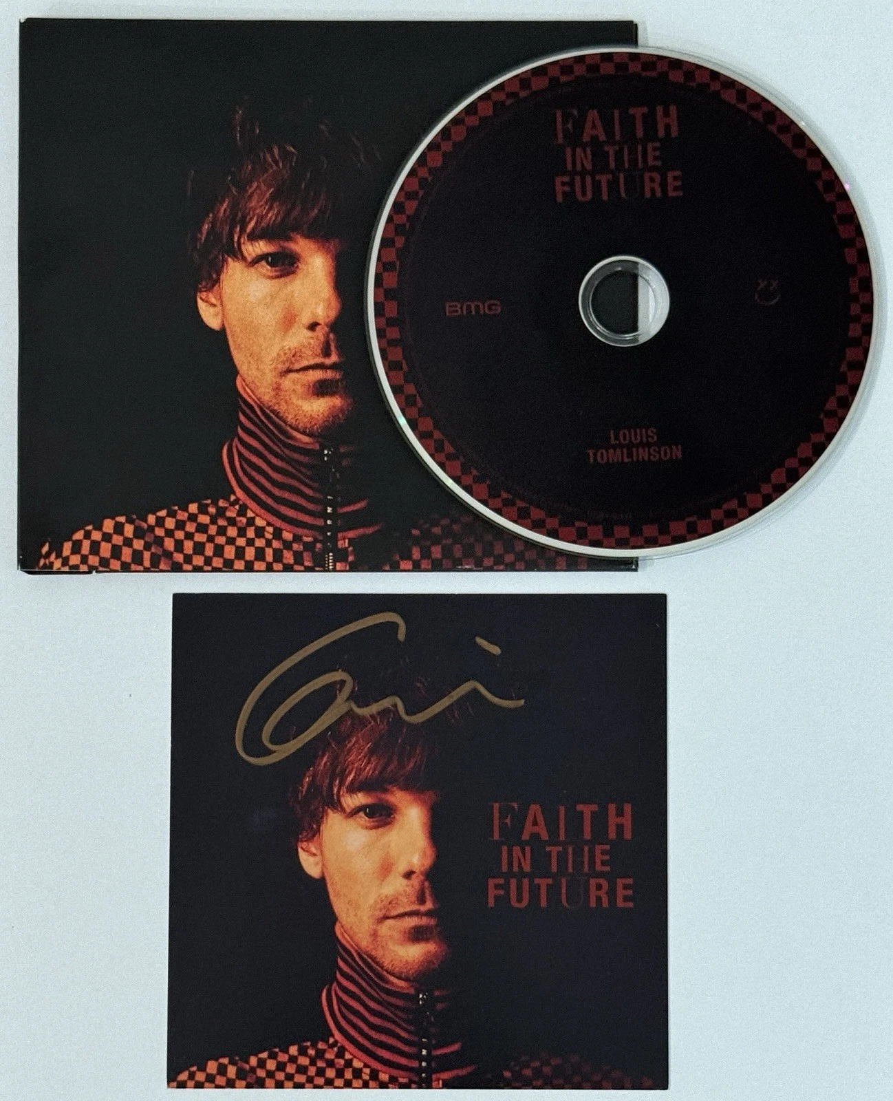 Louis Tomlinson Faith In Future CD & Signed Autographed Cover Card PSA DNA COA