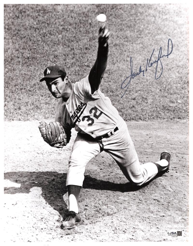 Sandy Koufax Signed Autograph 11x14 Photo - LA Dodgers & Baseball HOF w/ JSA COA
