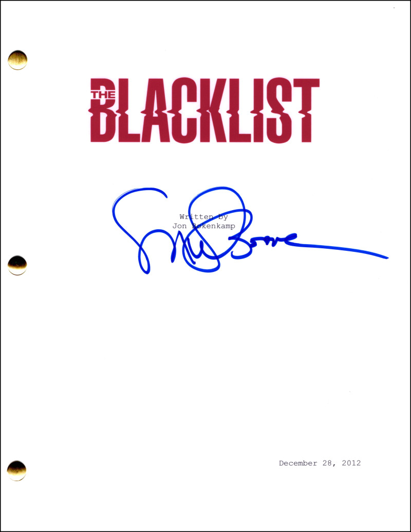 Megan Boone Signed Autograph The Blacklist Full Pilot Script Screenplay Liz Keen