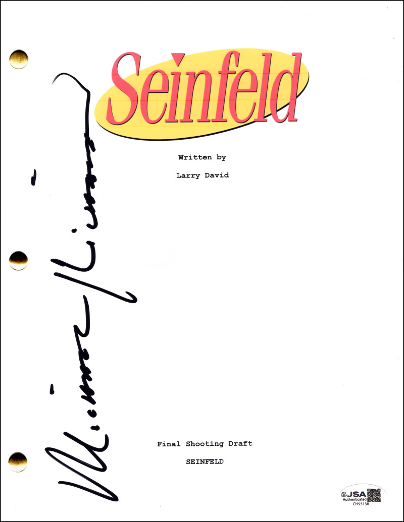 Michael Richards Signed Autograph Seinfeld The Parking Garage Script w/ JSA COA