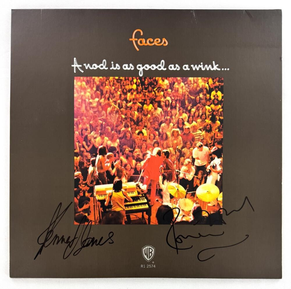 Kenney Jones & Ronnie Wood Signed Autograph Album Vinyl Record LP Faces JSA COA