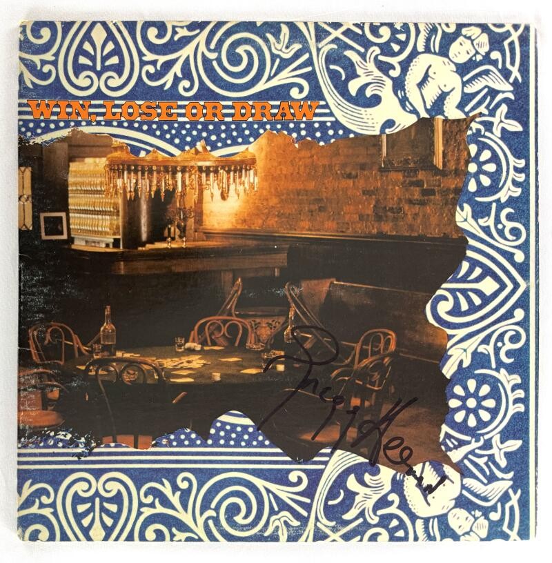 Gregg Allman Brothers Signed Autograph Album Vinyl Record Win Lose Draw JSA COA