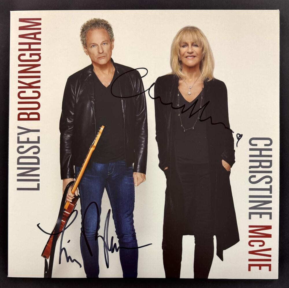 Lindsey Buckingham & Christine McVie Signed Autograph Album Vinyl Record JSA COA