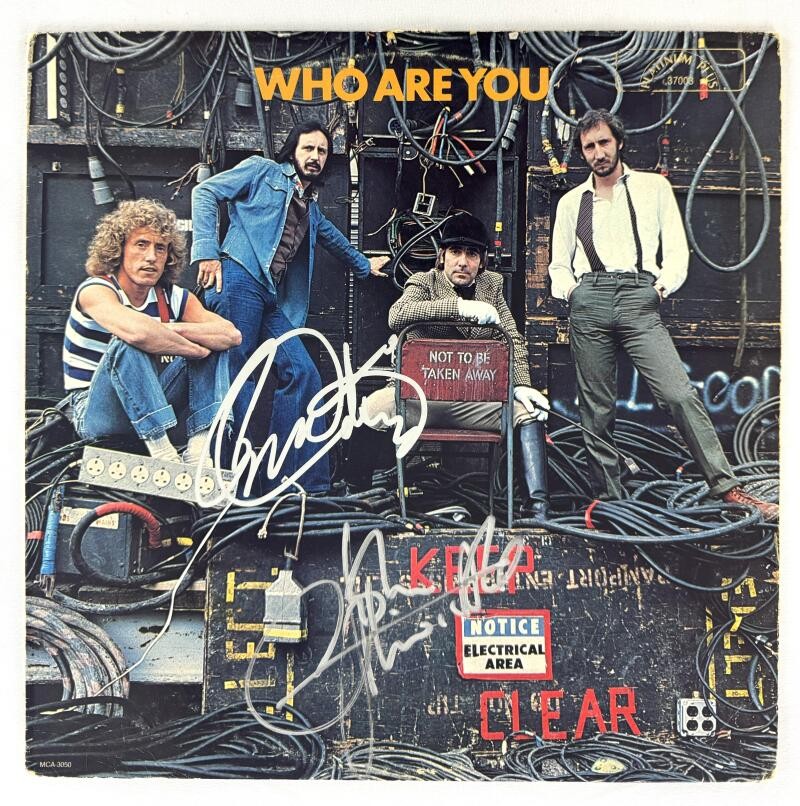 Roger Daltrey John Entwistle Signed Autograph Album Record - Who Are You JSA COA