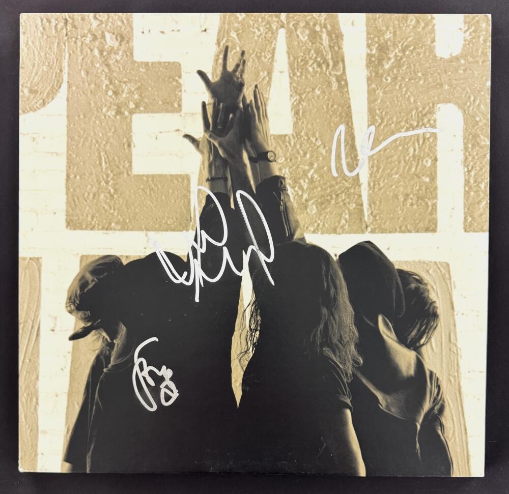 Dave Krusen Mike McCready Stone Signed Autograph Pearl Jam Ten Record LP JSA COA