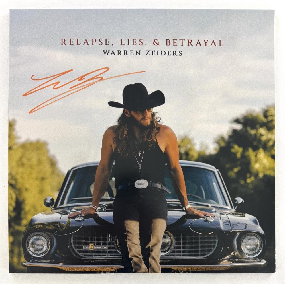 Warren Zeiders Signed Autograph Album Record Relapse Lies & Betrayal Beckett COA