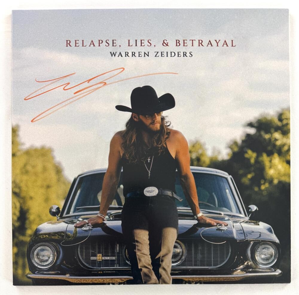 Warren Zeiders Signed Autograph Album Vinyl Record - Relapse Lies & Betrayal COA