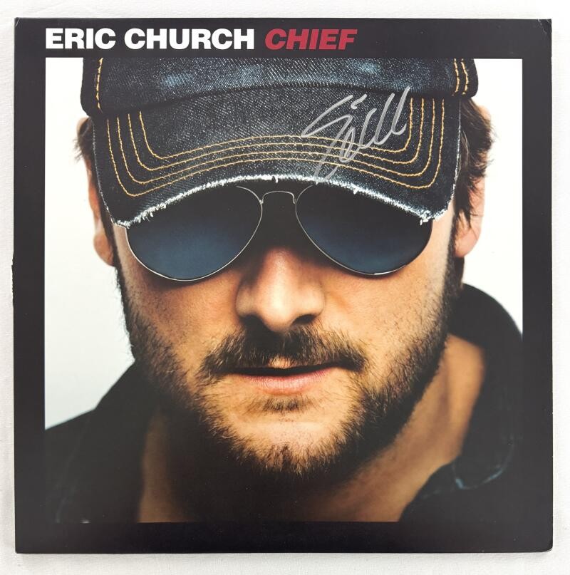 Eric Church Signed Autograph Album Vinyl Record LP - Chief w/ Beckett COA