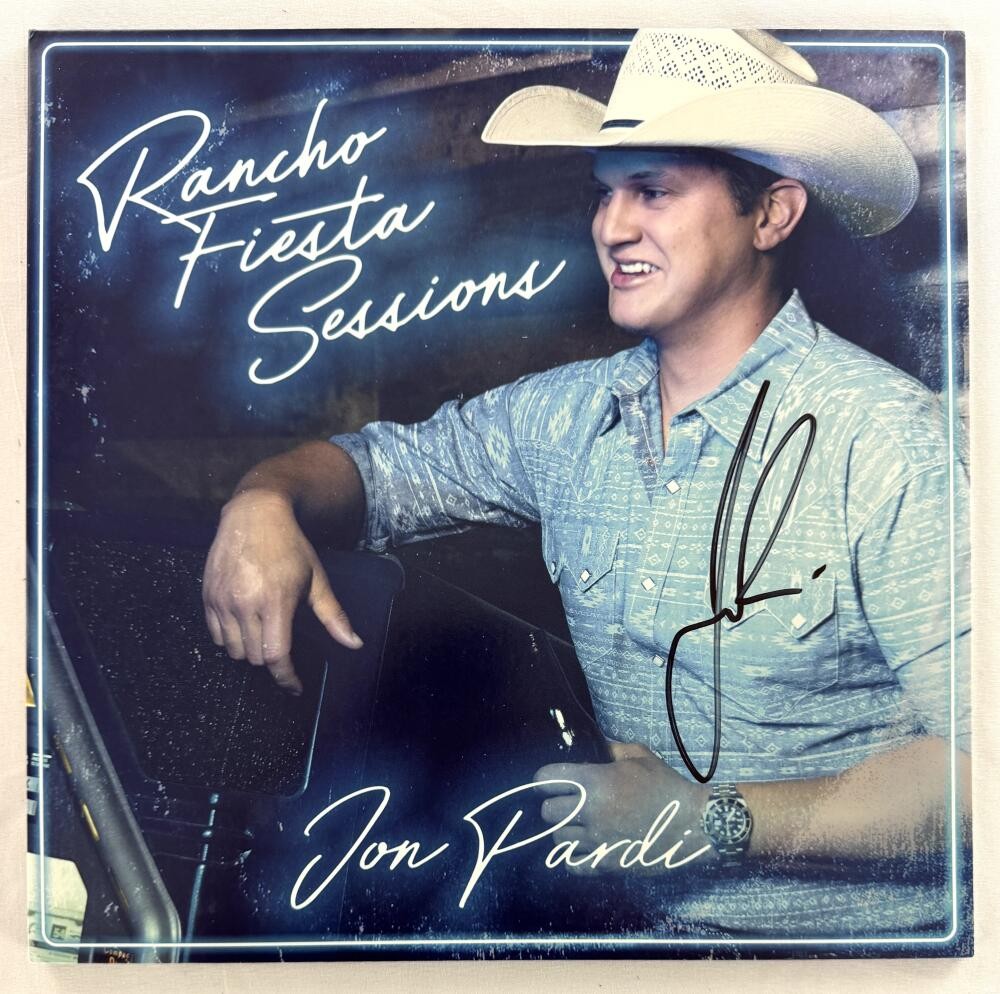 Jon Pardi Signed Autograph Album Record LP - Rancho Fiesta Sessions Beckett COA