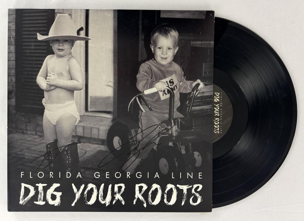 Florida Georgia Line Signed Autograph Record LP - Dig Your Roots w/ Beckett COA