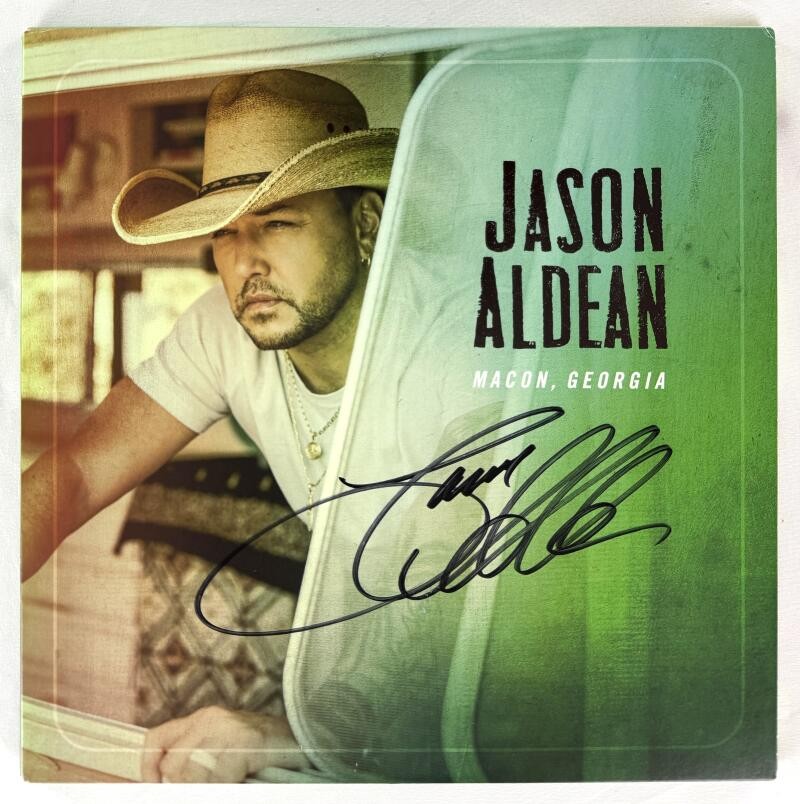 Jason Aldean Signed Autograph Album Vinyl Record LP - Macon Georgia w/ JSA COA