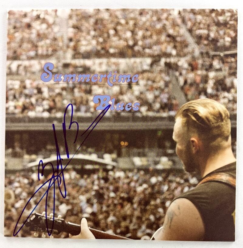 Zach Bryan Signed Autograph Album Vinyl Record LP - Summertime Blues EP JSA COA