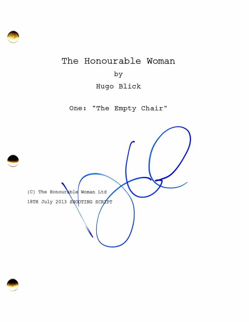 MAGGIE GYLLENHAAL SIGNED AUTOGRAPH - THE HONORABLE WOMAN FULL PILOT SCRIPT