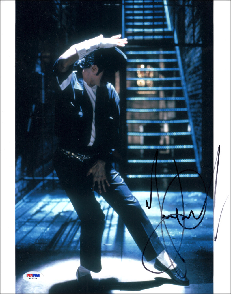 Michael Jackson Signed Autograph 11x14 Photo - Iconic King of Pop w/ Hat PSA COA