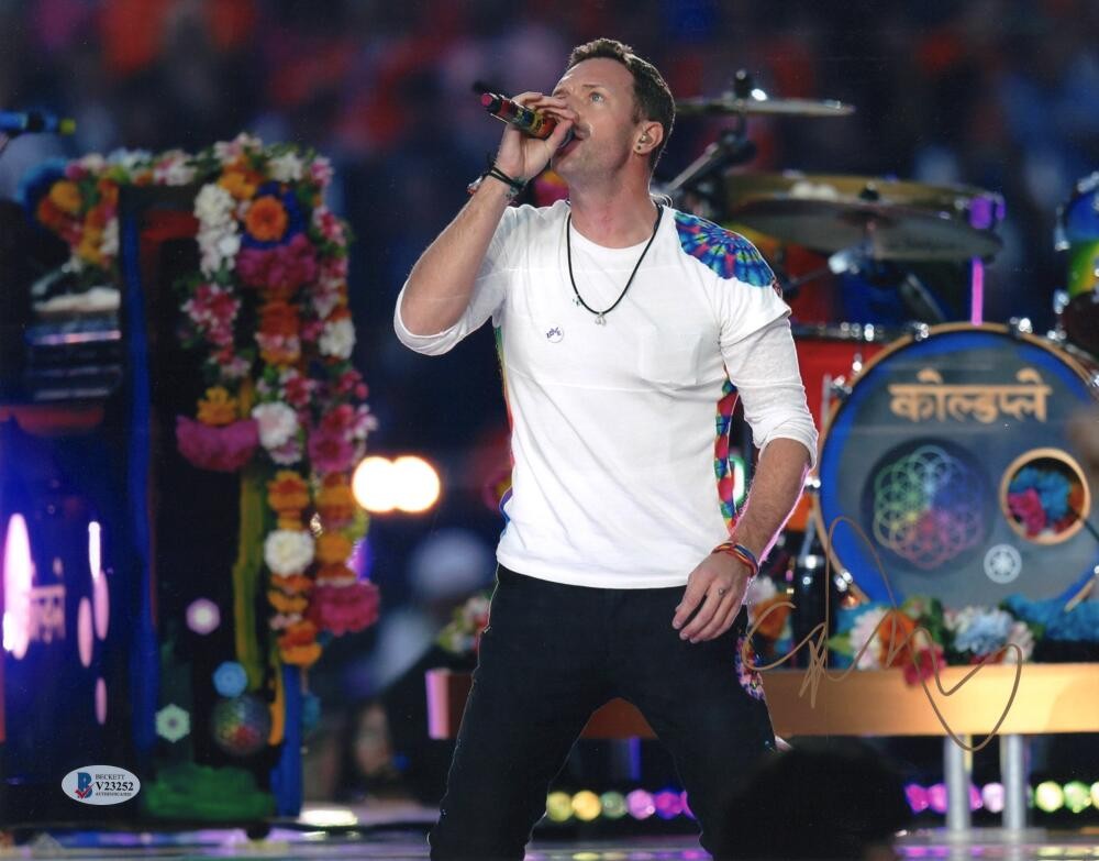 Chris Martin Coldplay Signed Autograph 11x14 Photo - Mylo Xoloto Parachutes BAS