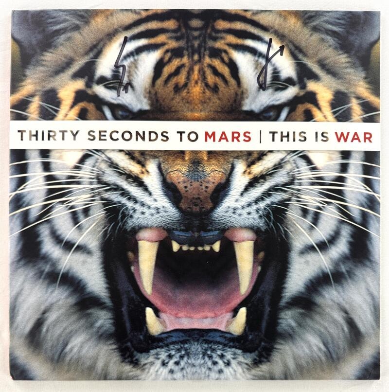 Jared Leto & Shannon Leto Signed Autograph Album Record LP - This is War Beckett