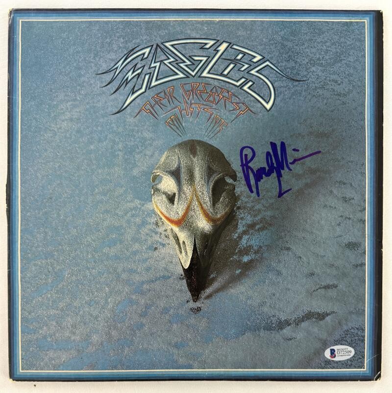 Randy Meisner Signed Autograph Album Record LP Eagles Greatest Hits Beckett COA