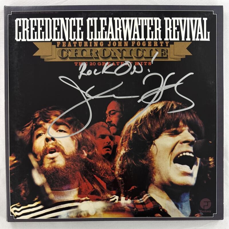 John Fogerty Signed Autograph Creedence Clearwater Revival Album LP Beckett COA