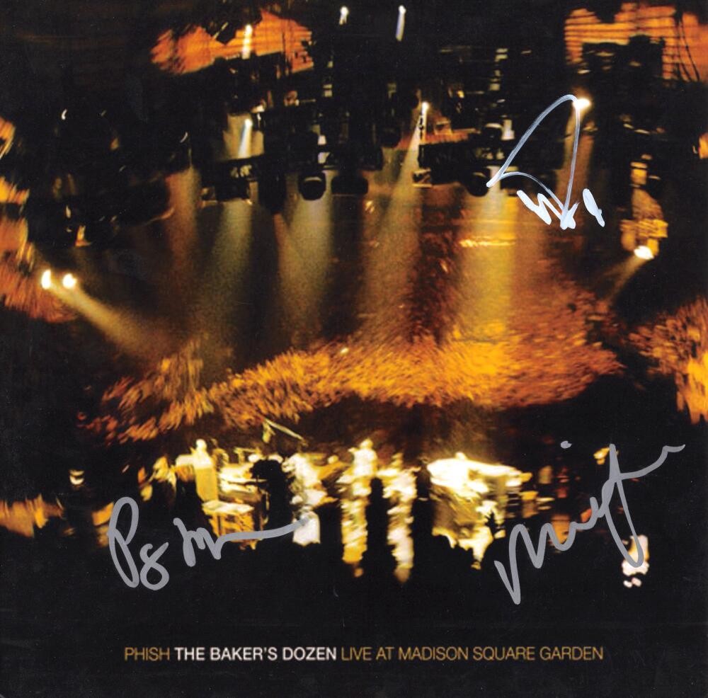 Phish Band x3 Signed Autograph 12x12 MSG Bakers Dozen Album Flat  Trey Mike Page