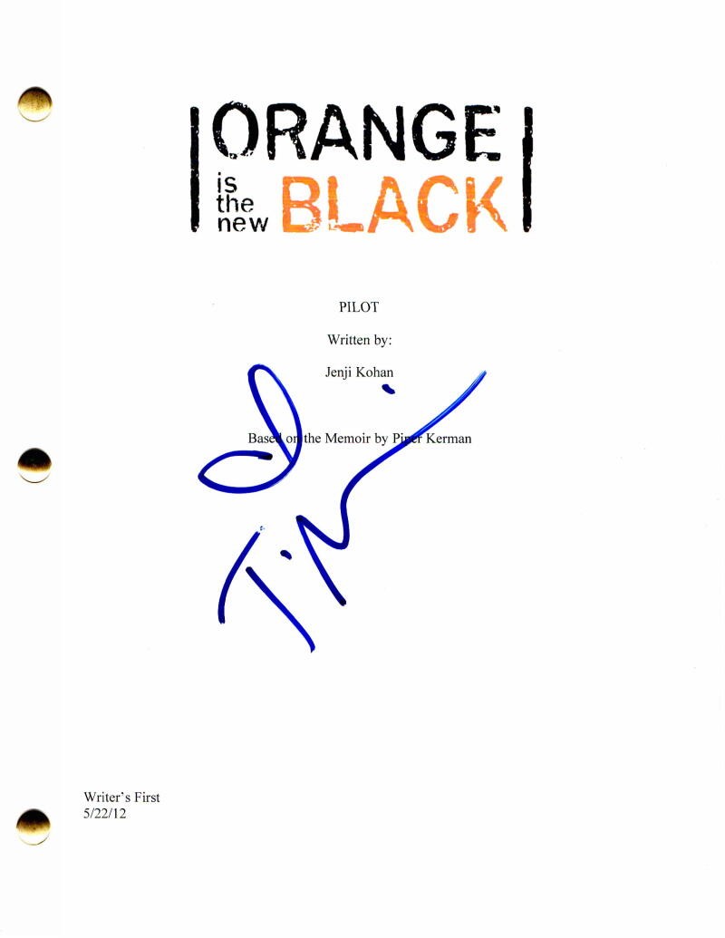 TARYN MANNING SIGNED AUTOGRAPH - ORANGE IS THE NEW BLACK PILOT SCRIPT -UZO ADUBA