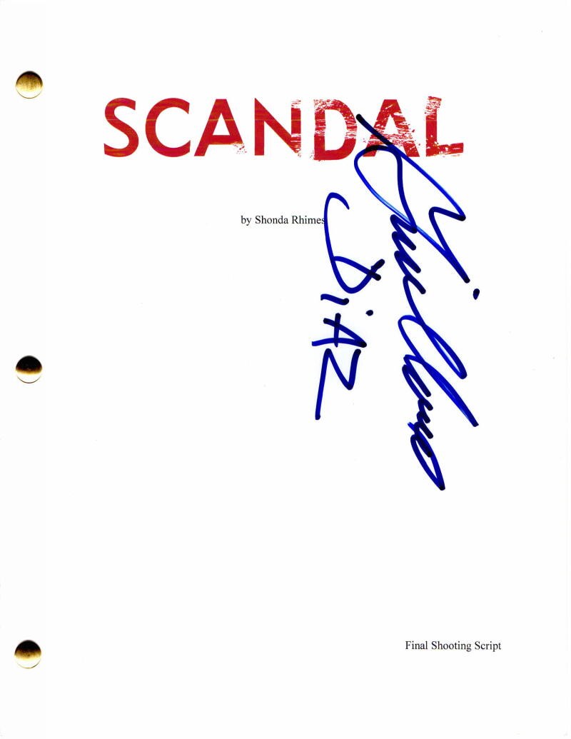 GUILLERMO DIAZ SIGNED AUTOGRAPH - SCANDAL FULL PILOT SCRIPT - KERRY WASHINGTON