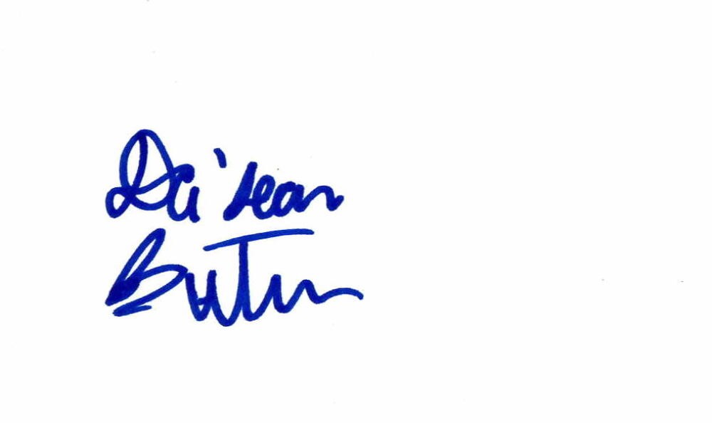 DA'SEAN BUTLER SIGNED AUTOGRAPH - INDEX CARD - WEST VIRGINIA, MIAMI HEAT