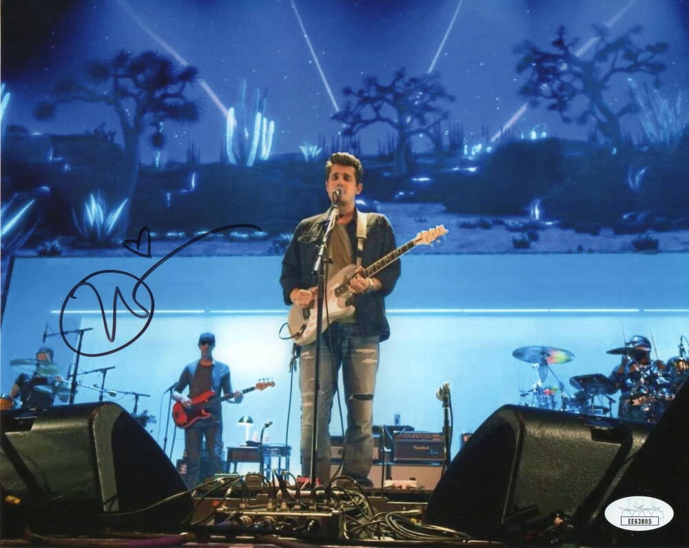 JOHN MAYER SIGNED AUTOGRAPH 8x10 PHOTO - ROOM FOR SQUARES, DEAD & COMPANY JSA