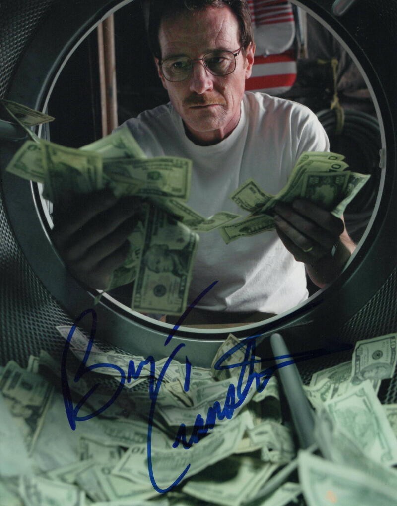 BRYAN CRANSTON SIGNED AUTOGRAPH 8x10 PHOTO - WALTER WHITE, BREAKING BAD SEINFELD
