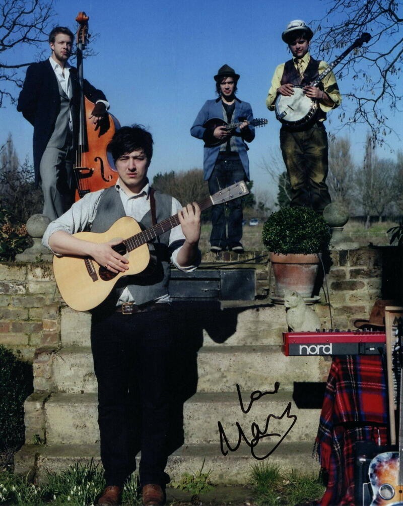 MARCUS MUMFORD SIGNED AUTOGRAPH 8x10 PHOTO - ROCK, & SONS, WILDER MIND, BABEL
