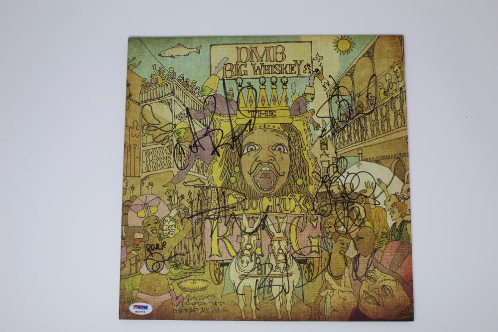 DAVE MATTHEWS BAND (X6) SIGNED AUTOGRAPH ALBUM VINYL RECORD BIG WHISKEY RARE PSA